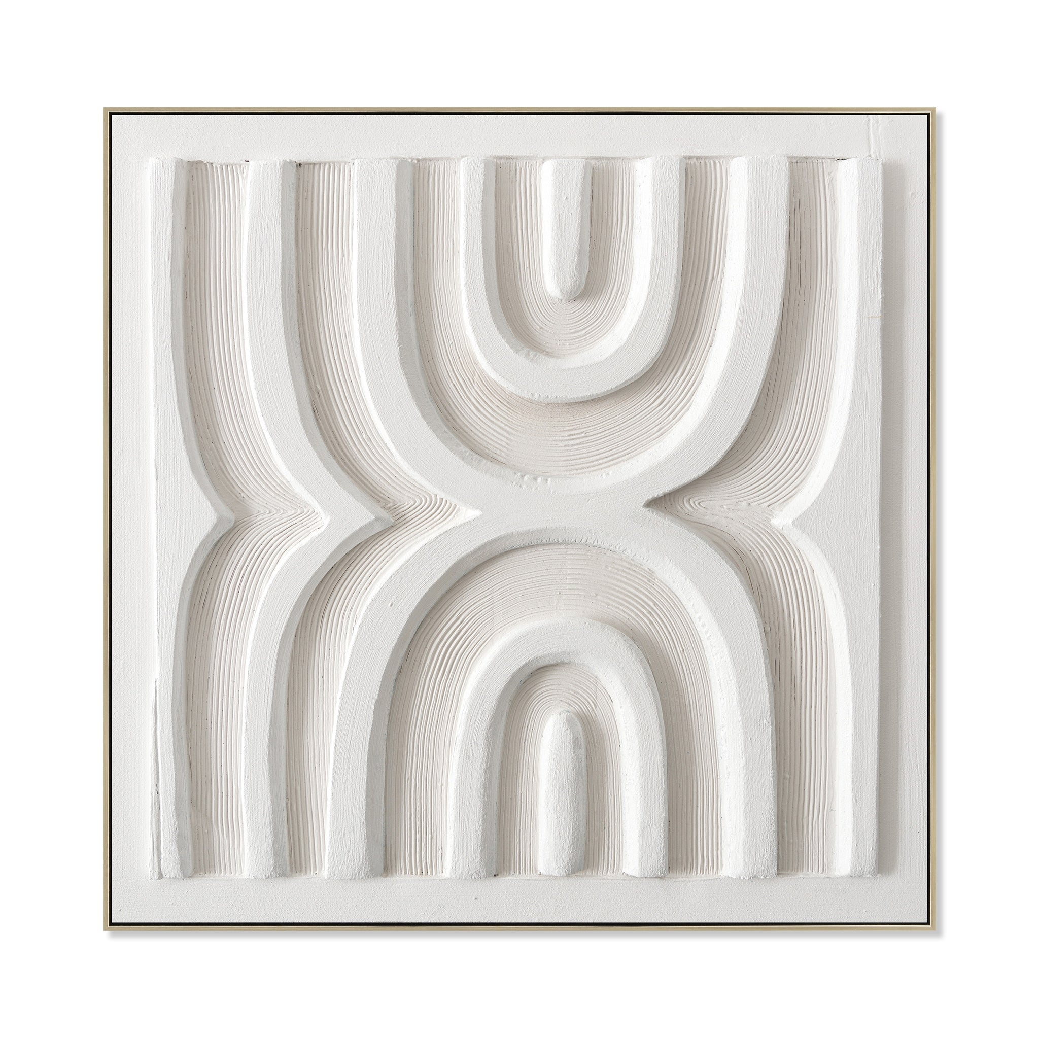 CAR12191-CLO 80 x 80cm Framed Canvas - Natural