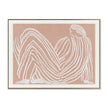 CAR12192-CLO 80 x 60cm Framed Canvas - Natural