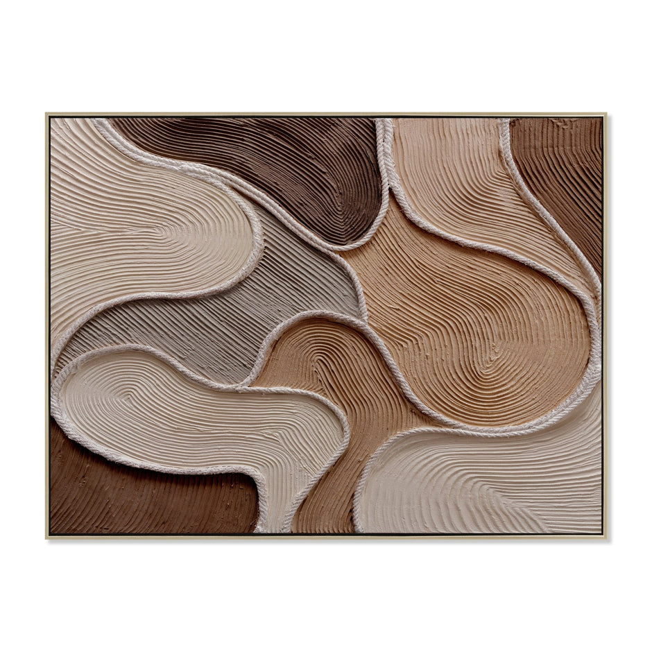 CAR12193-CLO 120 x 90cm Framed Canvas - Natural