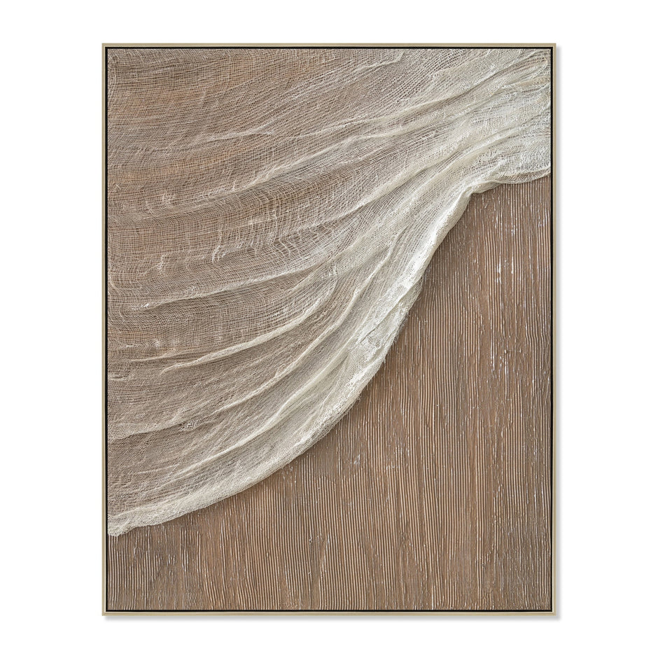 CAR12197-CLO 80 x 100cm Framed Canvas - Natural