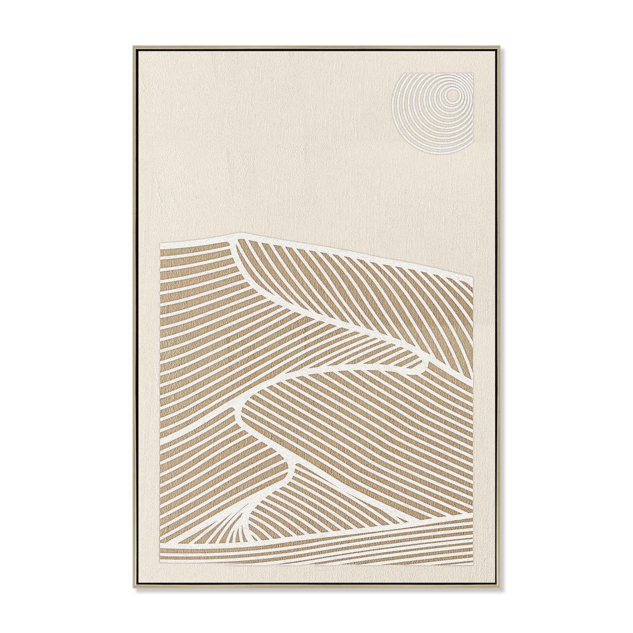 CAR12202-CLO 80 x 120cm Framed Canvas - Natural