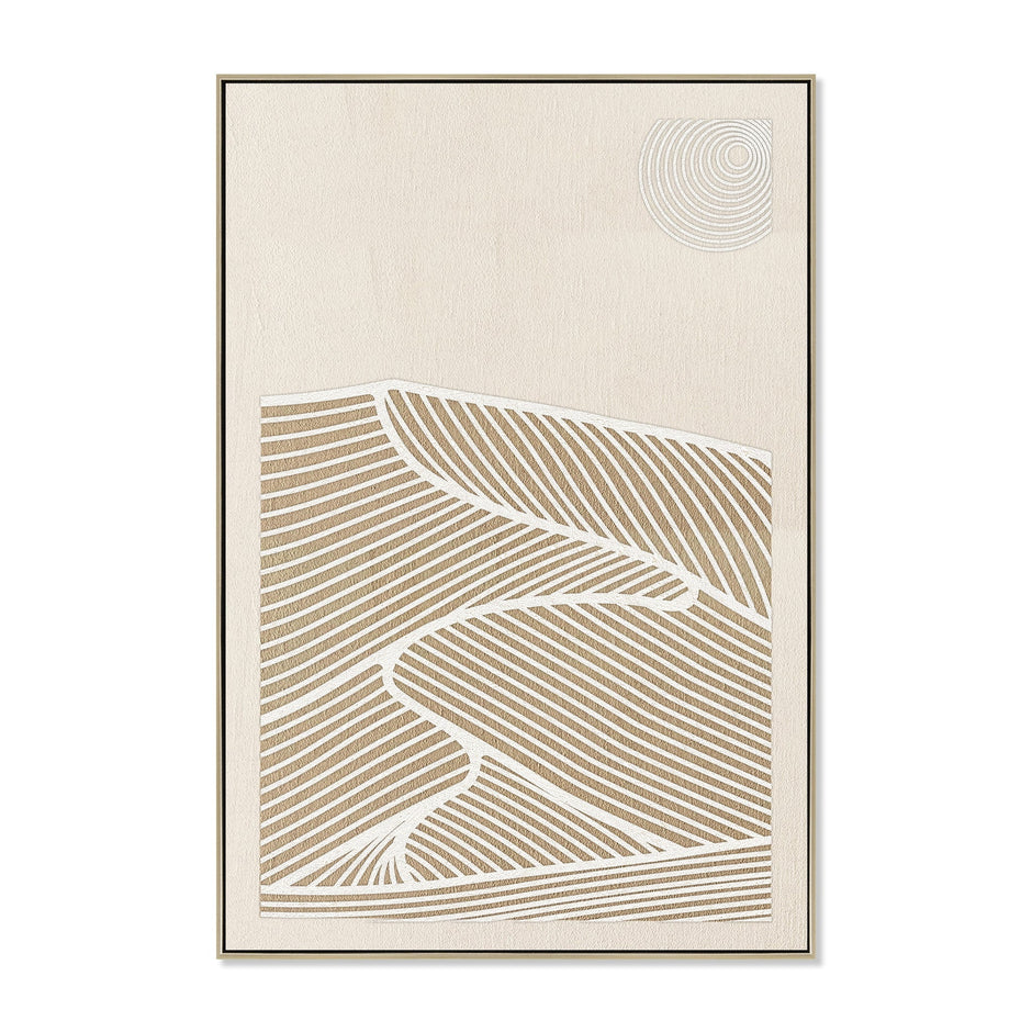 CAR12202-CLO 80 x 120cm Framed Canvas - Natural