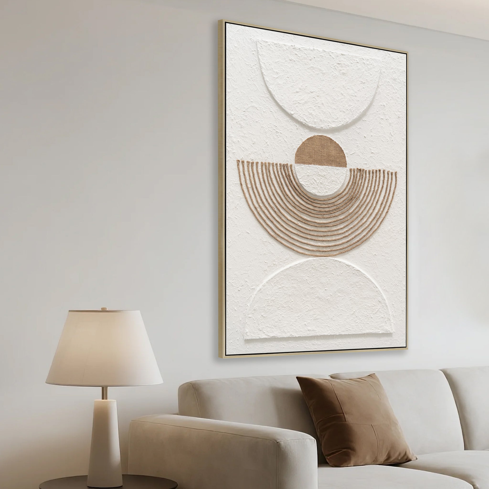 CAR12205-CLO 80 x 120cm Framed Canvas - Natural