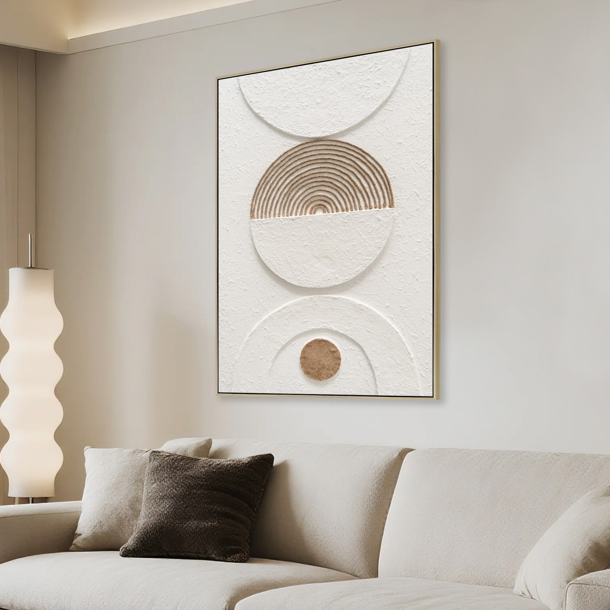 CAR12206-CLO 80 x 120cm Framed Canvas - Natural