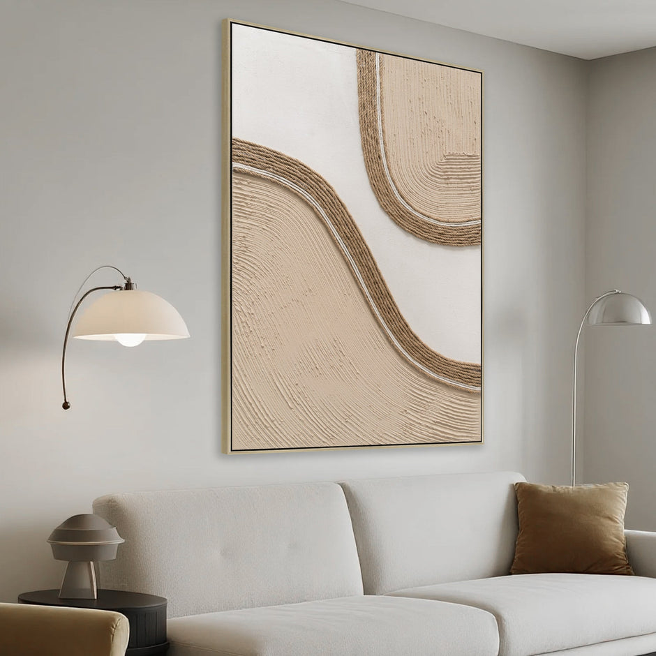 CAR12208-CLO 60 x 90cm Framed Canvas - Natural