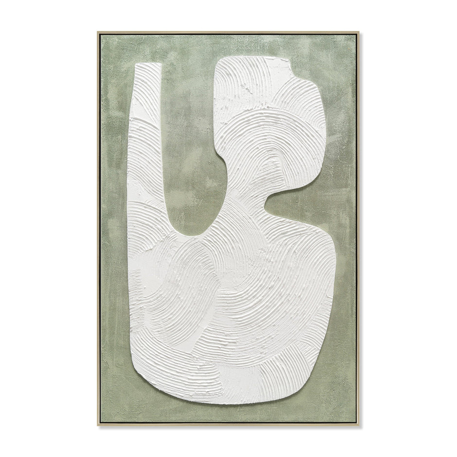 CAR12209-CLO 80 x 120cm Framed Canvas - Natural