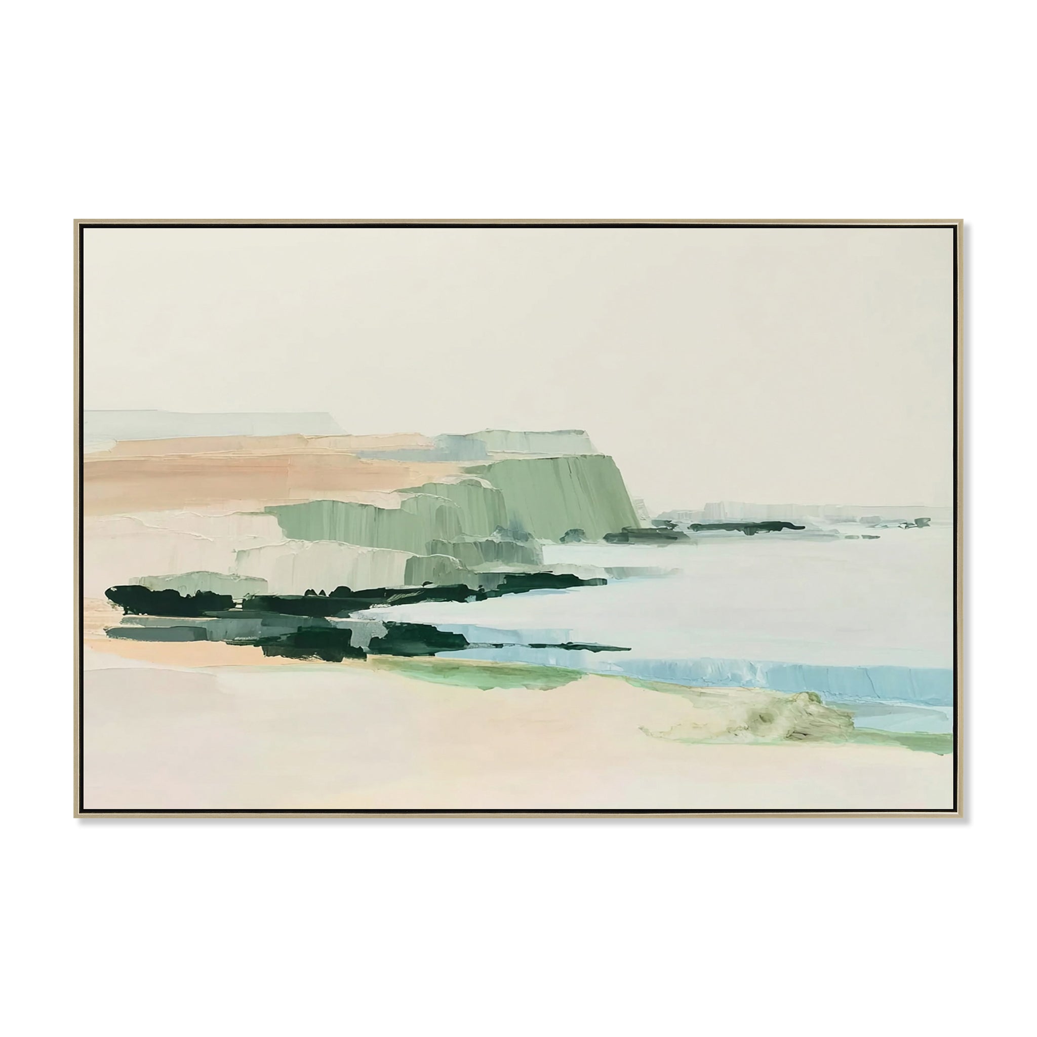 CAR12220-CLO 120 x 80cm Framed Canvas - Natural