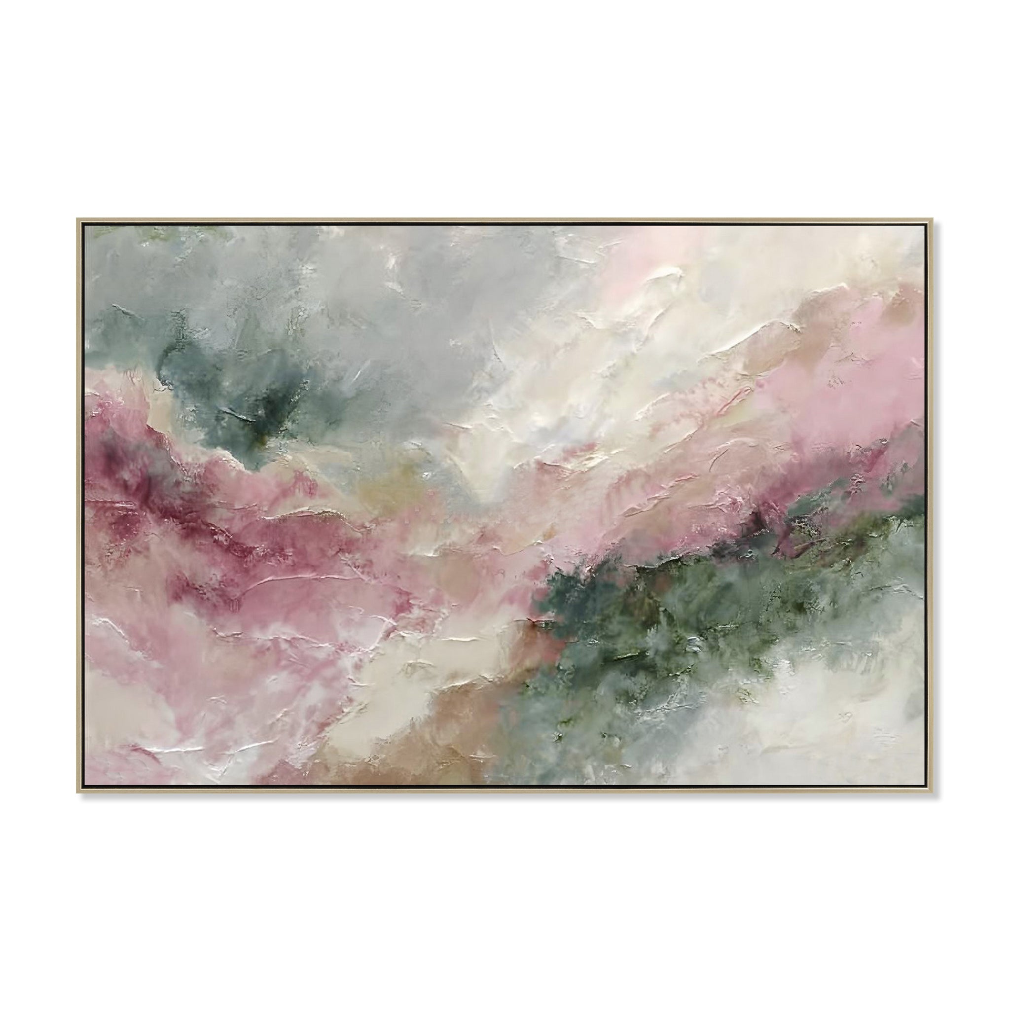 CAR12222-CLO 120 x 80cm Framed Canvas - Natural