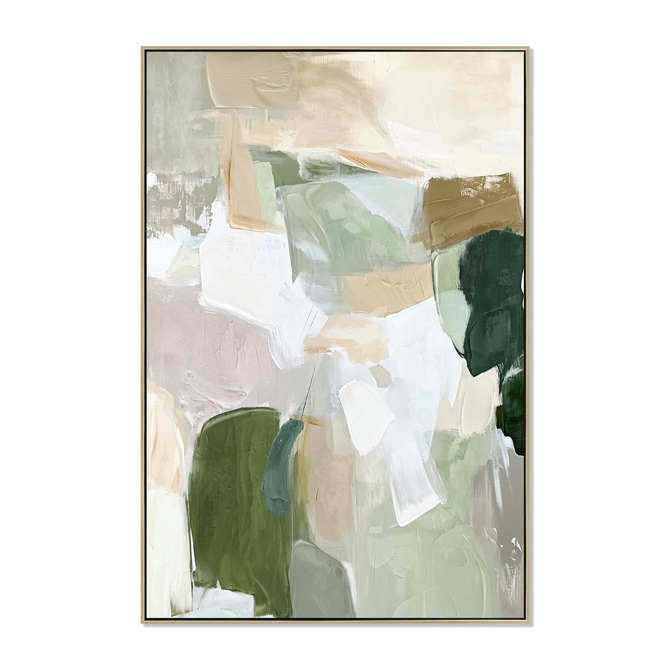 CAR12224-CLO 80 x 120cm Framed Canvas - Natural