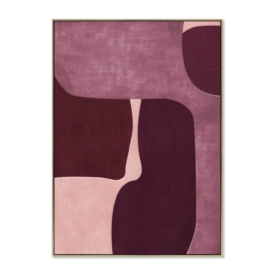 CAR12226-CLO 100 x 140cm Framed Canvas - Natural