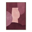 CAR12227-CLO 100 x 140cm Framed Canvas - Natural