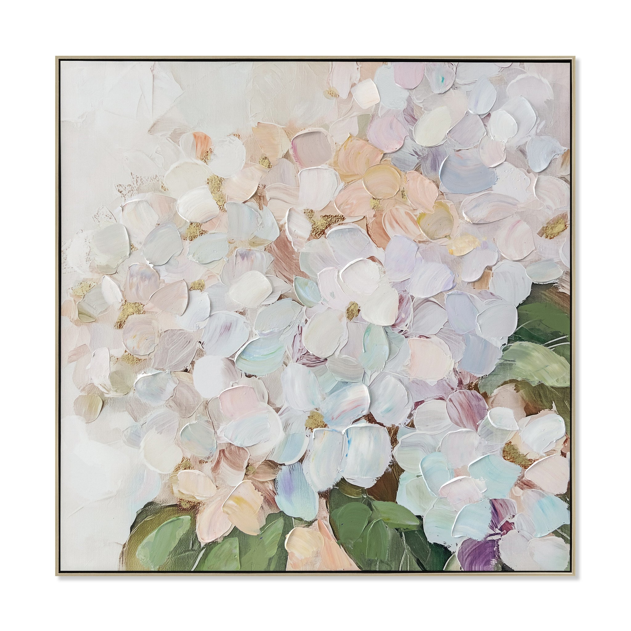 CAR12245-CLO 80 x 80cm Framed Canvas - Natural