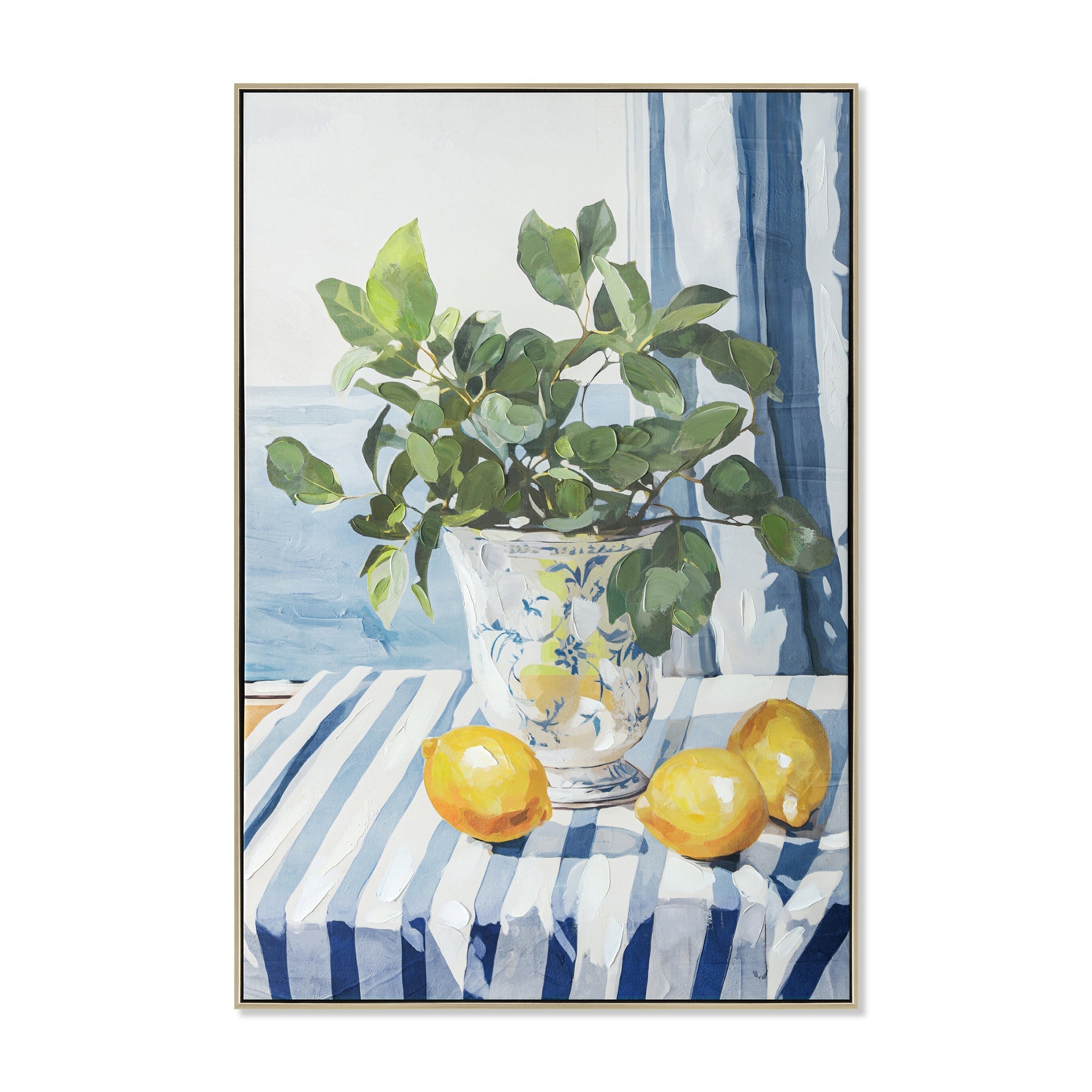 CAR12247-CLO 60 x 90cm Framed Canvas - Natural
