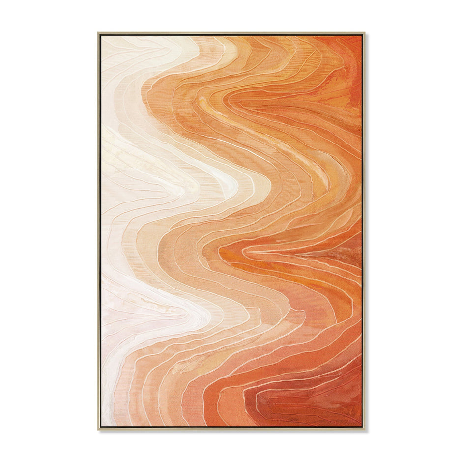 CAR12248-CLO 100 x 150cm Framed Canvas - Natural