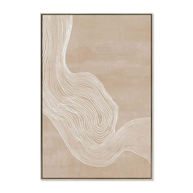 CAR12250-CLO 80 x 120cm Framed Canvas - Natural