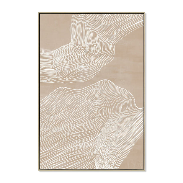 CAR12251-CLO 80 x 120cm Framed Canvas - Natural