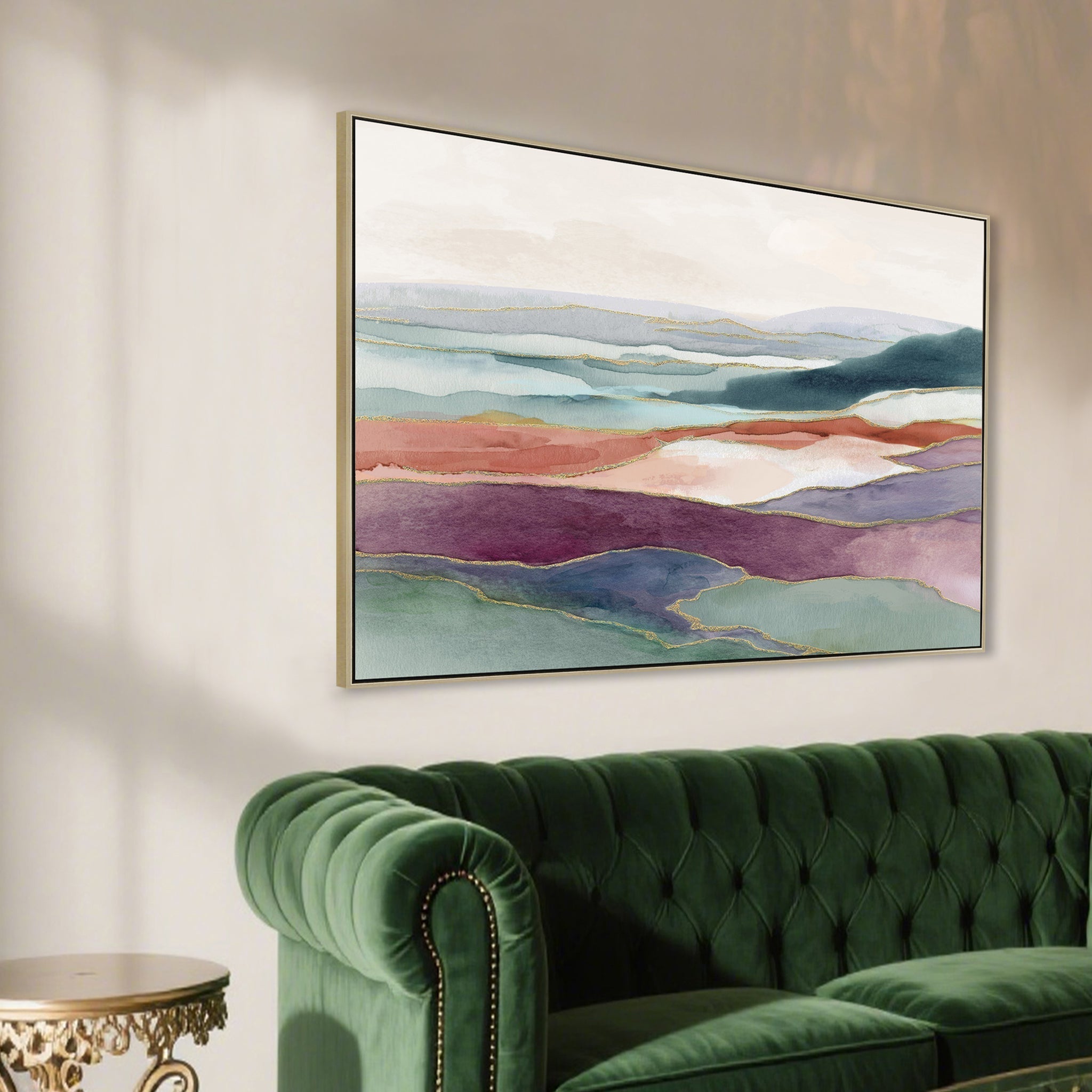 CAR12252-CLO 120 x 80cm Framed Canvas - Natural