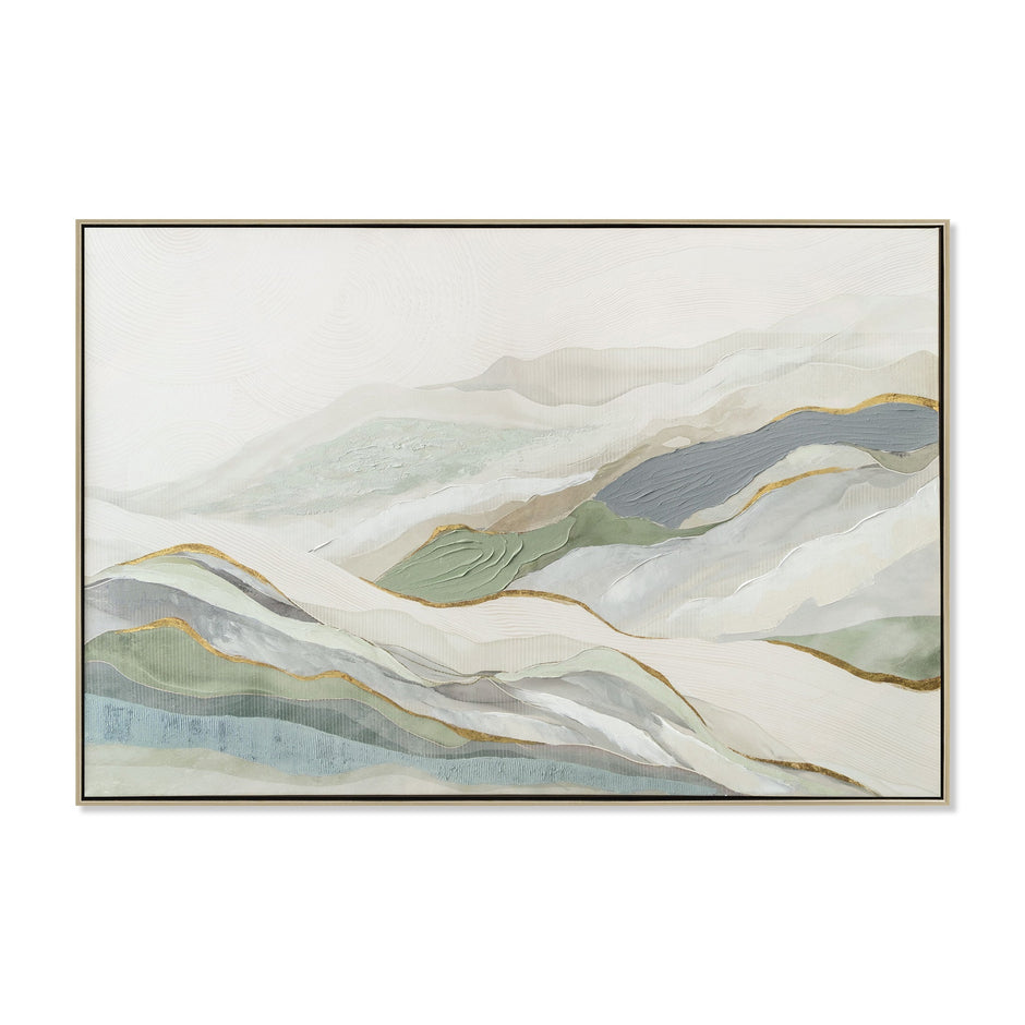 CAR12253-CLO 120 x 80cm Framed Canvas - Natural