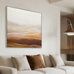 CAR12256-CLO 100 x 100cm Framed Canvas - Natural