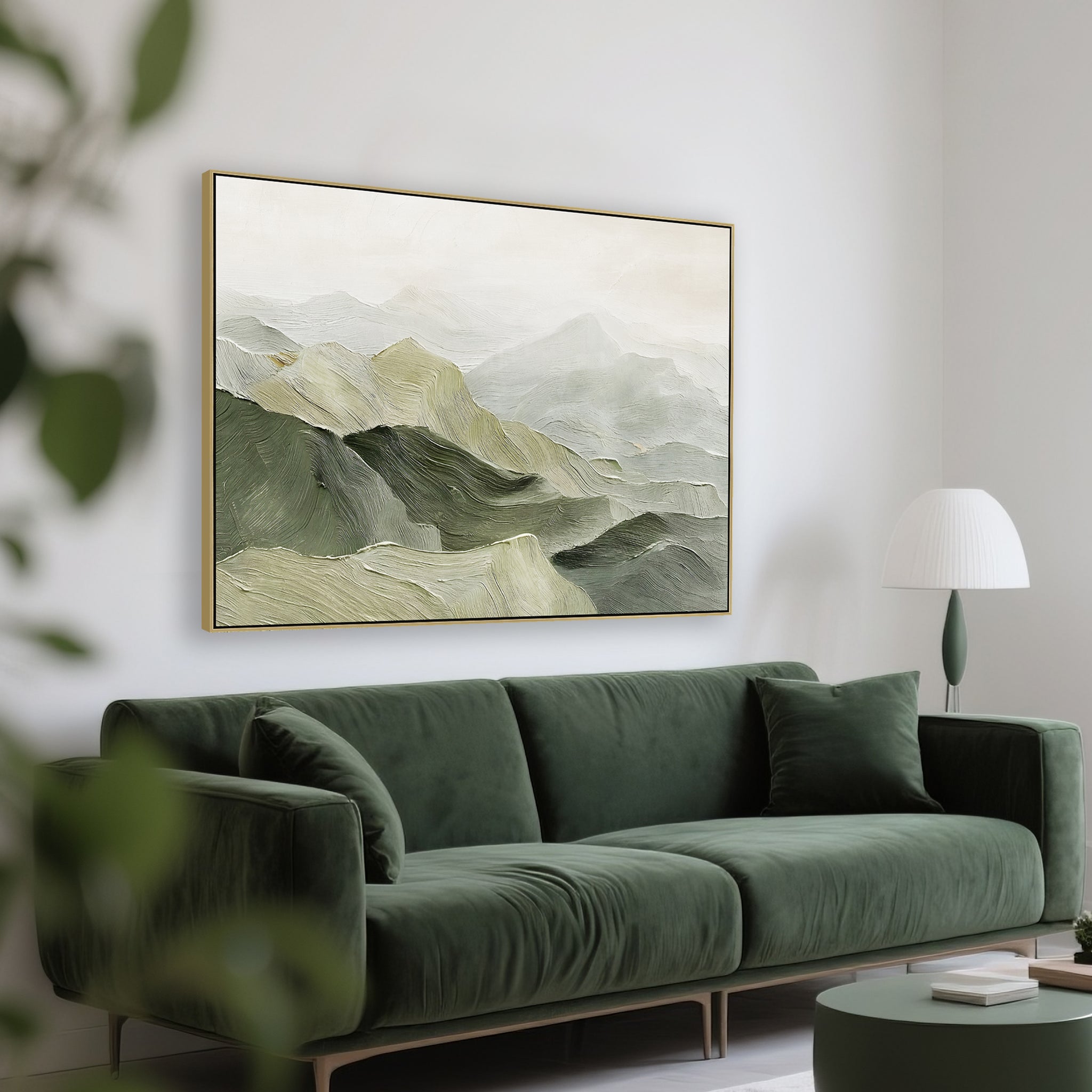 CAR12307-CLO 150 x 120cm Framed Canvas - Light Natural