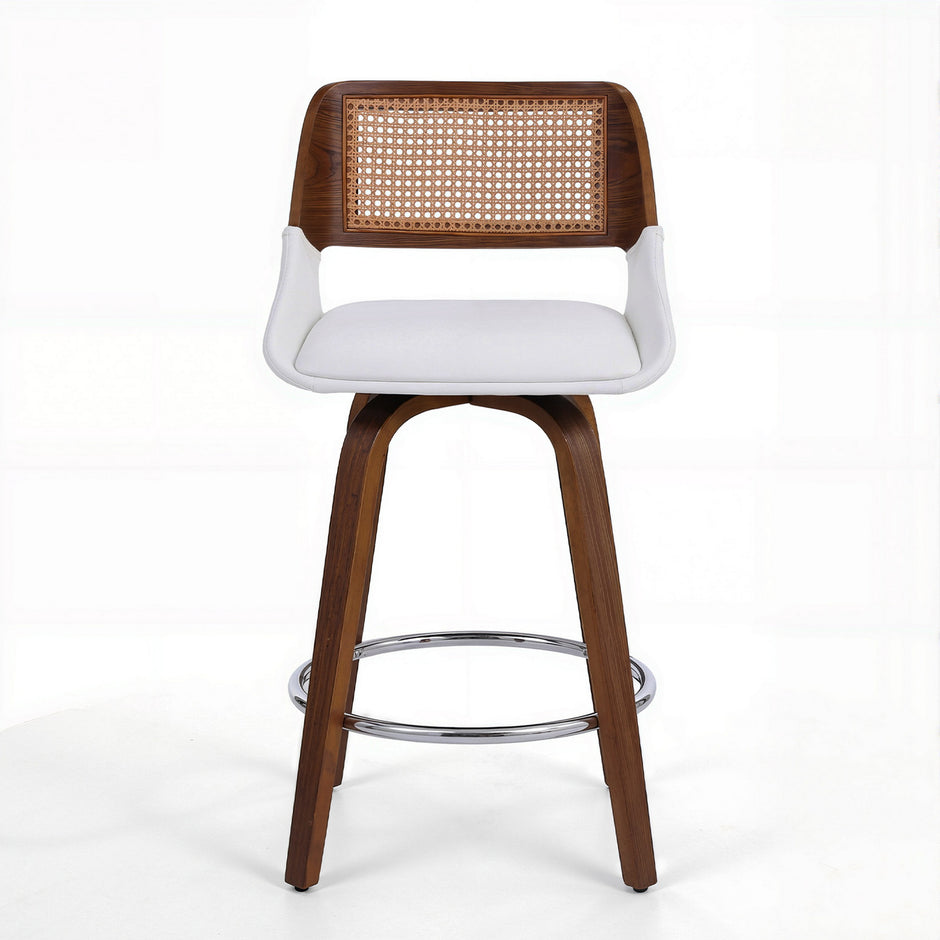 Artiss Wooden Bar Stools Swivel Kitchen Counter Stool Chair 60cm Seat Height