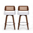 Artiss Wooden Bar Stools Set of 2 Swivel Kitchen Counter Stool Chair 60cm Seat Height