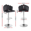 Artiss Bar Stool X2 Kitchen Dining Counter Gaslift Chair Adjustable Velvet Grey