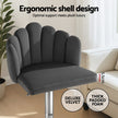 Artiss Bar Stool X2 Kitchen Dining Counter Gaslift Chair Adjustable Velvet Grey