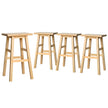 Artiss 4x Bar Stools Kitchen Chairs Wooden Nature