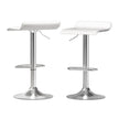 Artiss 2x Bar Stools Faux Leather Chair White