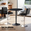 Artiss Bar Table and Stools Set Dining Desk Kitchen Chairs Cafe Pub