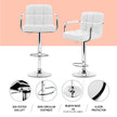 Artiss Bar Table and Stools Set Dining Desk Kitchen Chairs Cafe Pub