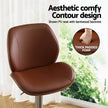 Artiss 2X Bar Stools Bentwood Adjustable Kitchen Counter Chair Leather Brown