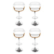 4x Artiss Bar Stools Gas Lift Leather with Armrest White