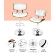 Artiss Bar Stools X3 Kitchen Counter Chair Gas Lift Swivel PU Cherry White