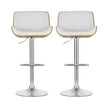 Artiss 2x Bar Stools Adjustable Leather Chairs
