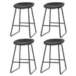 Artiss 4x Bar Stools Kitchen Dining Chairs Counter Stool PU Leather Metal