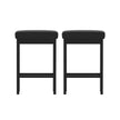 2x Artiss Metal Bar Stools PU Seat Dining Counter Chairs