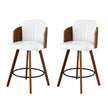 Artiss Wooden Bar Stools Swivel Kitchen Counter Stool Chair 58cm Seat Height