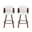Artiss Wooden Bar Stools Swivel Kitchen Counter Stool Chair 58cm Seat Height