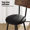 Artiss 4X Industrial Bar Stools Upholstered Counter Chairs Steel Frame Anti-Scratch