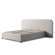 CBD10049-MI Queen Sized Bed Frame - Clay Grey with storage
