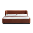 CBD10499-MI King Bed Frame - Burnt Maroon