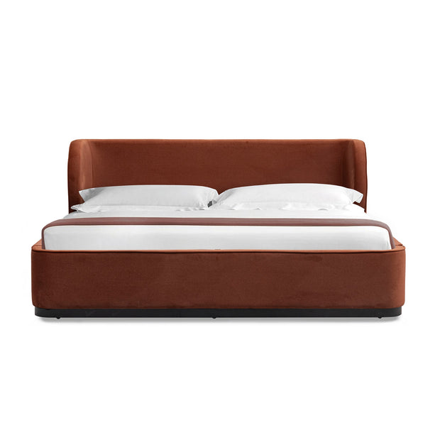 CBD10499-MI King Bed Frame - Burnt Maroon