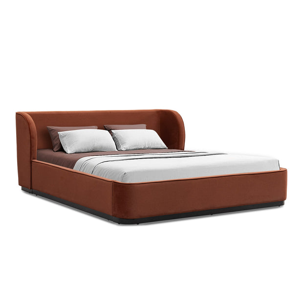 CBD10499-MI King Bed Frame - Burnt Maroon