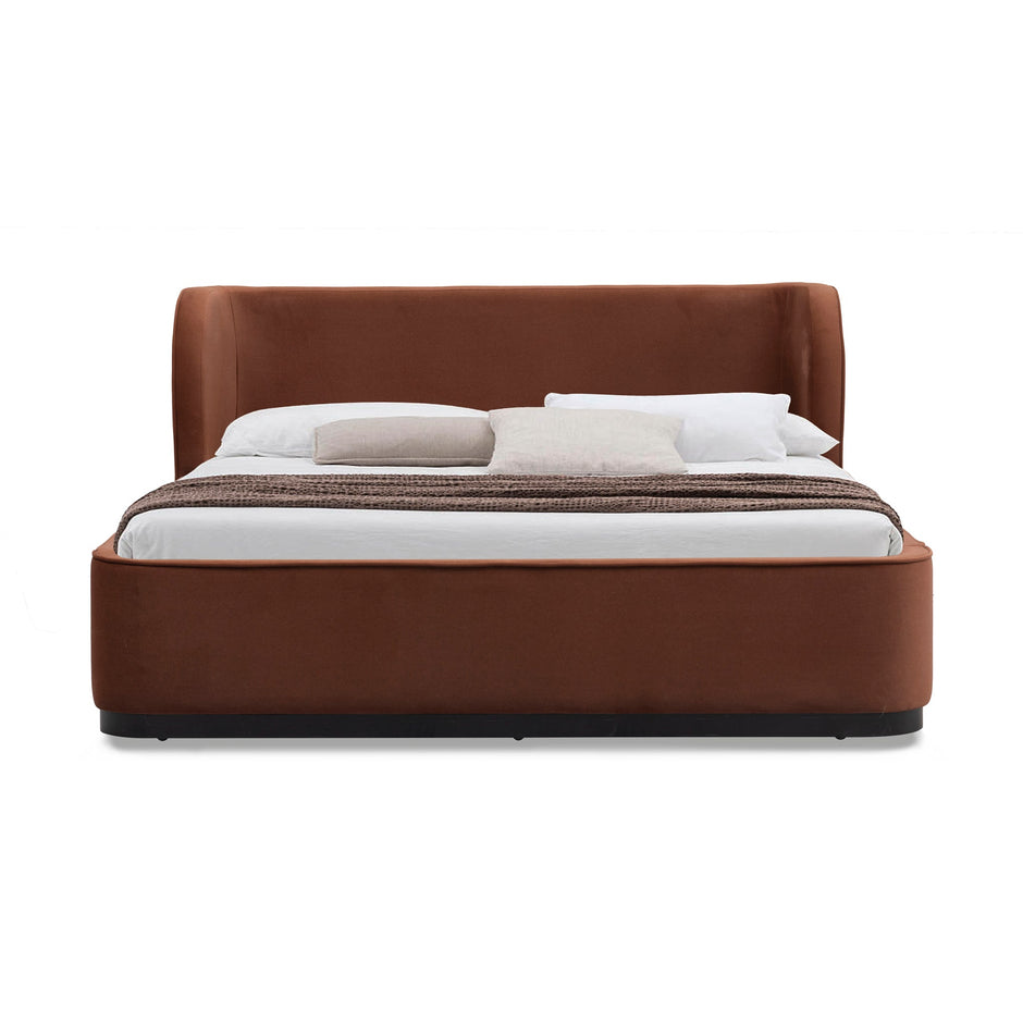 CBD10500-MI Queen Bed Frame - Burnt Maroon