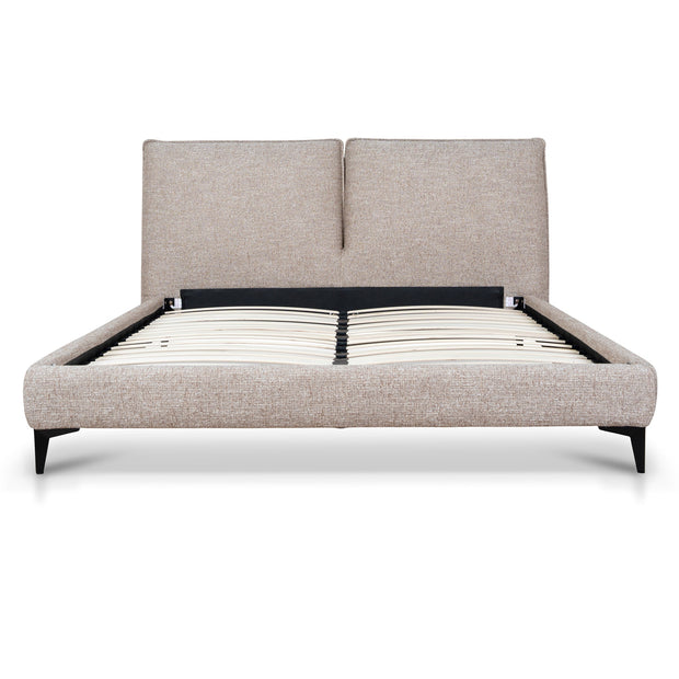 CBD10521-YO Fabric Queen Bed Frame - Stonish Beige