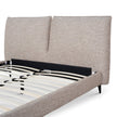 CBD10521-YO Fabric Queen Bed Frame - Stonish Beige