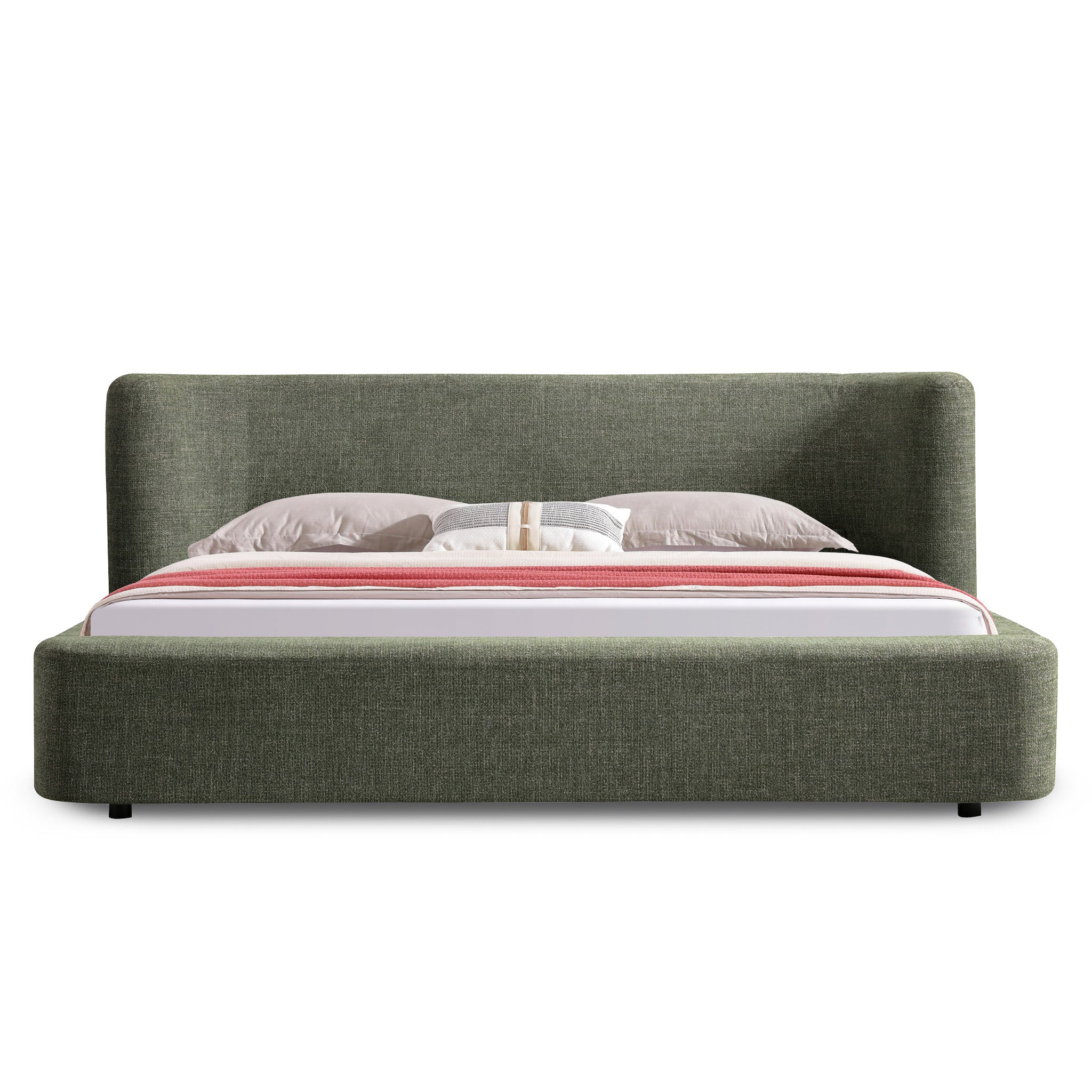 CBD12387-YO Queen Bed - Kaitoke Green