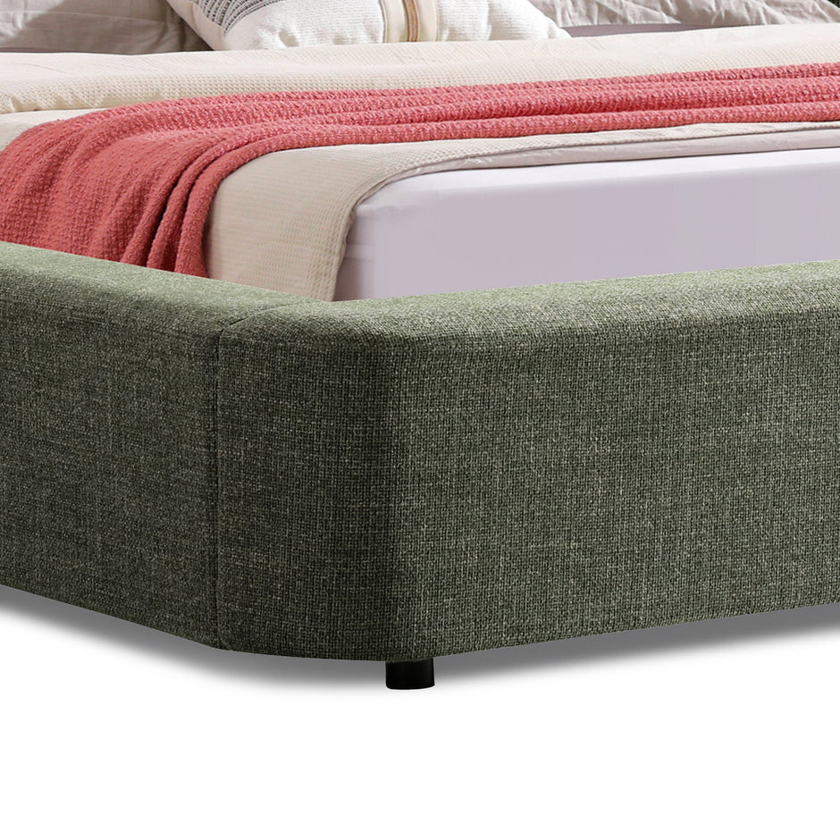 CBD12387-YO Queen Bed - Kaitoke Green
